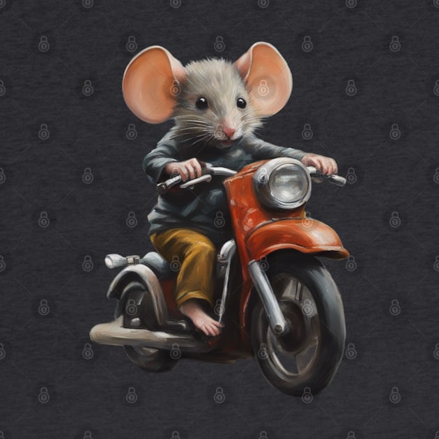 Mouse on Motorcycle by CS77